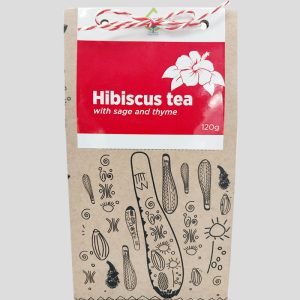 Hibiscus tea with sage and thyme