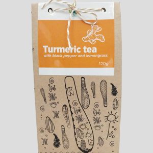 Turmeric tea with blackpepper and lemon grass